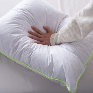 Vacuum Sealed King Cotton White Pillow with Neon Accents - 2018-K-SINGLE